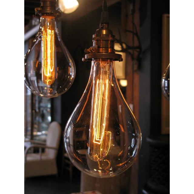 Wick Design Contemporary Light Bulb Glass Shade Pendant Wick Design